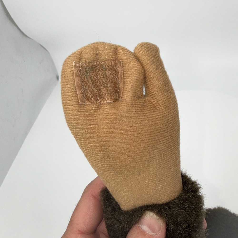 Vintage Child's Playmate Monkey Plush 15.5" Hand Puppet Squeaker 1984 Chimp - Picture 16 of 17